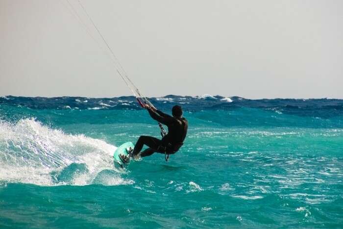 Kitesurfing