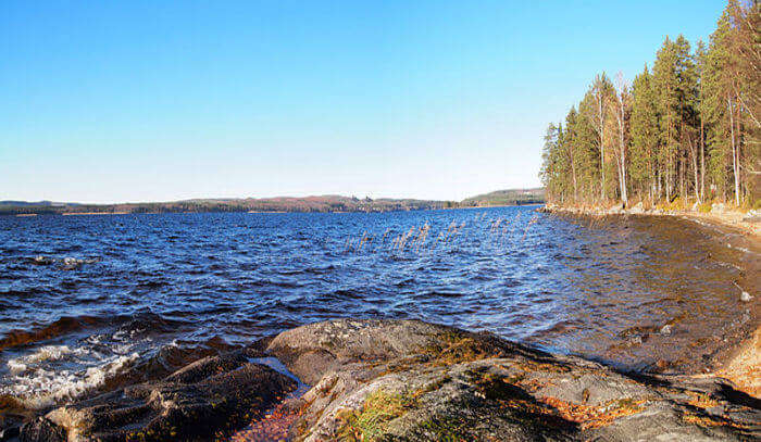 View of Lake Keitel in Finland