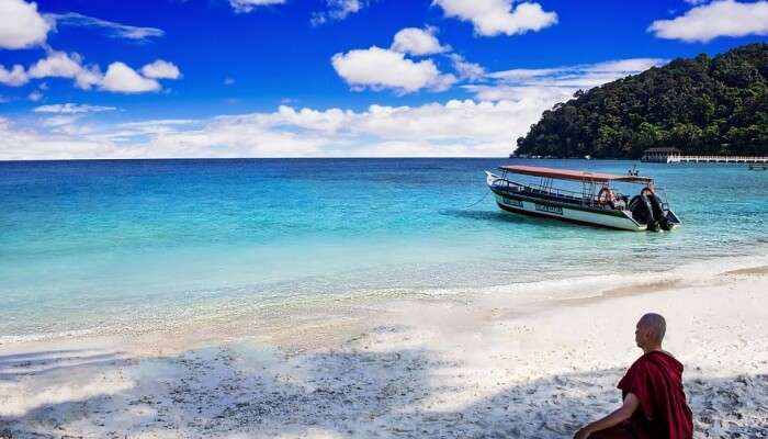 Travel Water Lang Tengah Island Seashore Beach Sea