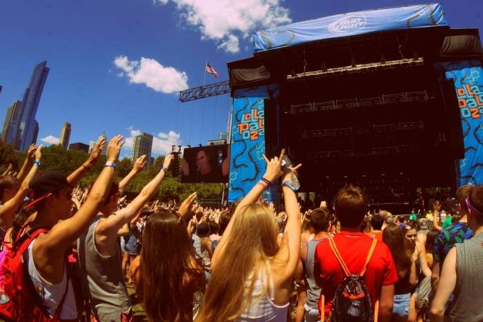 Audience in a concert