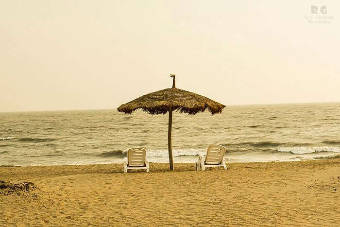 two chairs at the beach