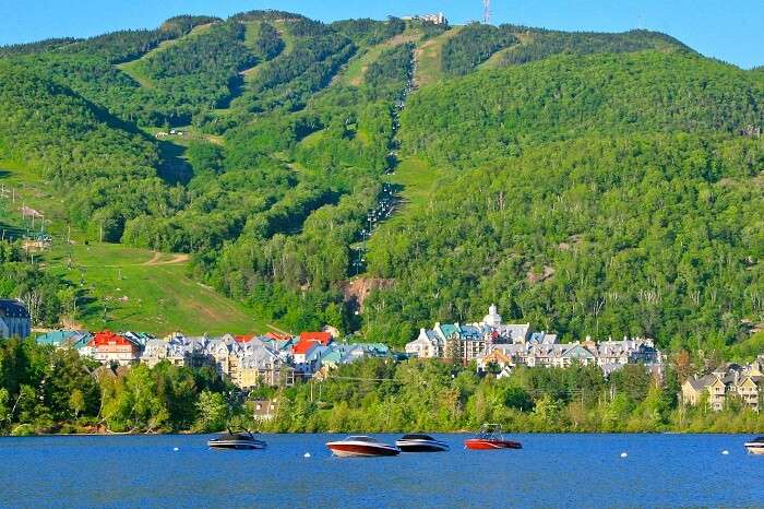 Tremblant city and lake