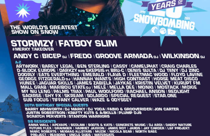 Snowbombing Austria 2019 Lineup