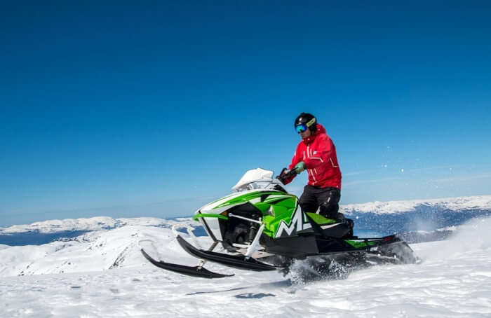 Snowmobiling