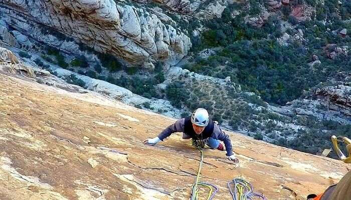 rock climbing