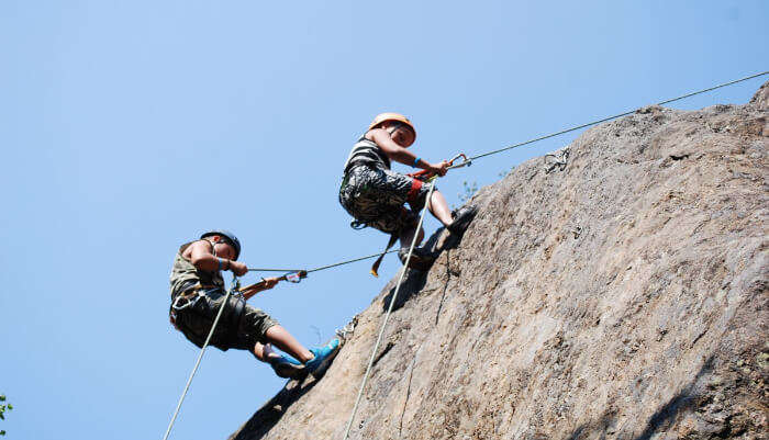 rock climbing