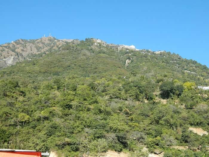 View of Ardhkumari from Katra