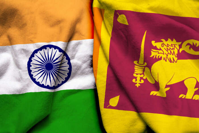 India Sri Lanka Flags