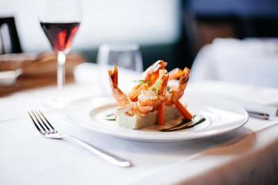 Shrimp Meal Food Gourmet Prawns Seafood