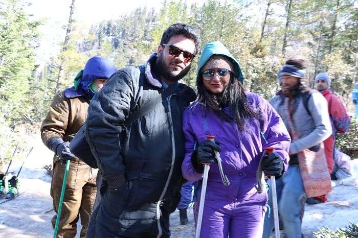 at Gulaba we enjoyed skiing