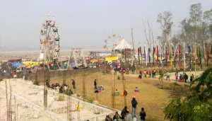 people hanging around in a fair