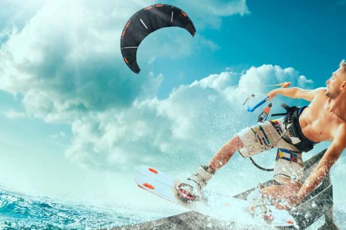 Kitesurfing