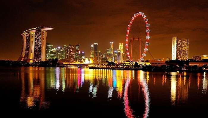 Singapore Flyer On New Year's