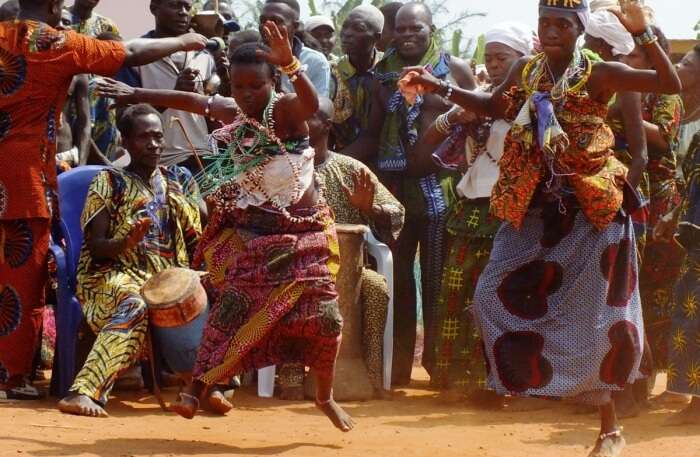tribal dance scene