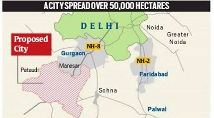 New city planned next to Gurgaon