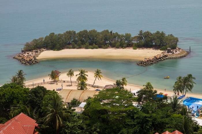 Sentosa from aerial view