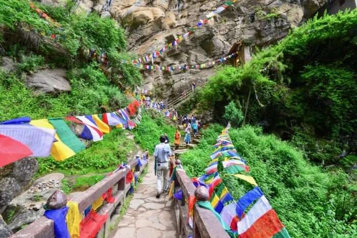 Monastery is by trekking uphill