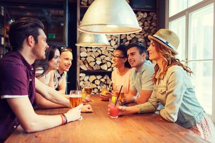 People enjoying in a bar