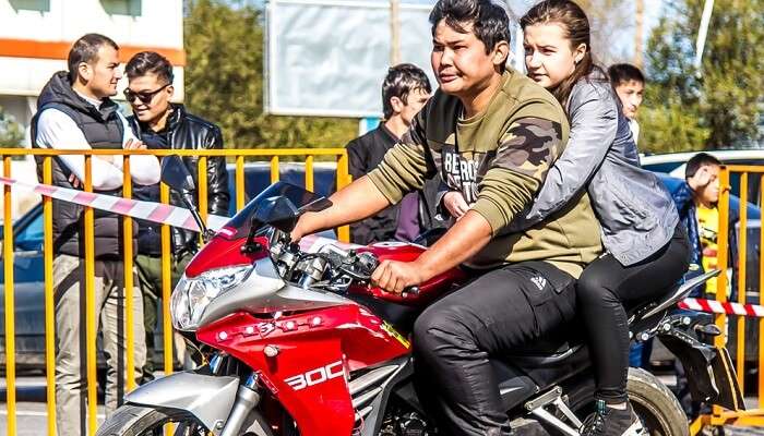 Biker day celebration Kazakhstan