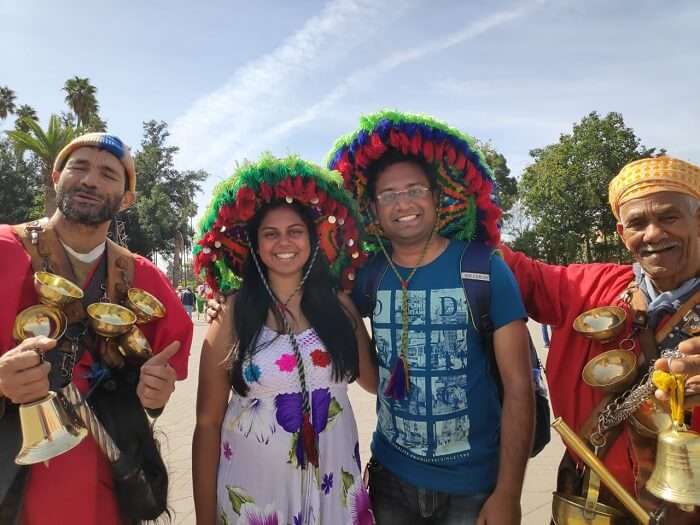 dressed into the cultural uniform