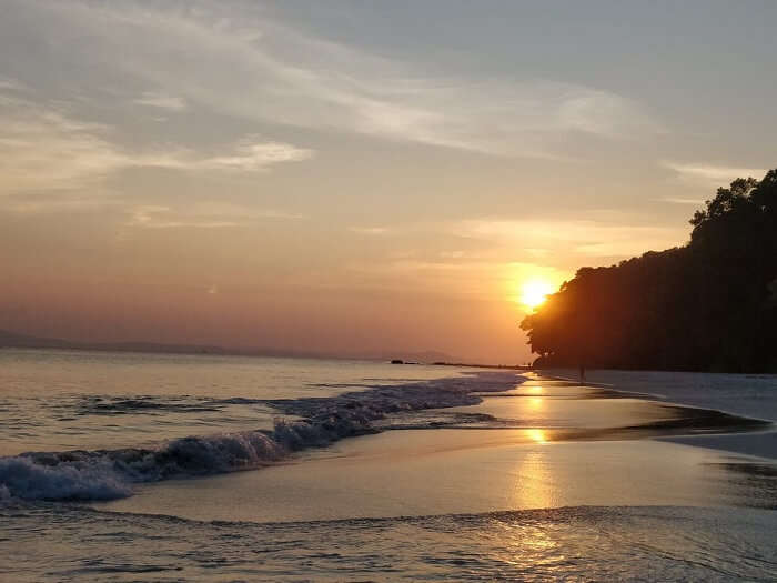 sunset at the beach