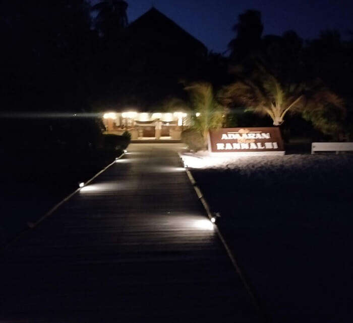 night view of the hotel