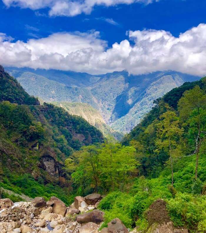 Splendid view of valley