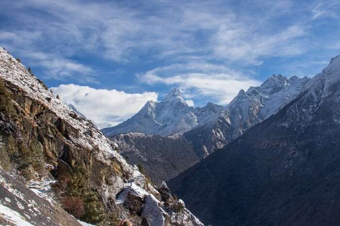 Vista Nepal Peaks Himalayas Mountains Summit