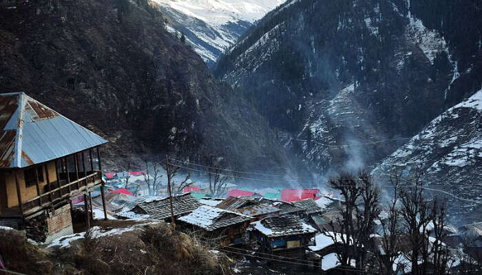 Malana Village Aerial View