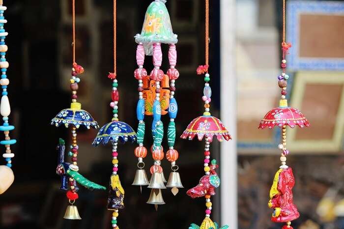 colourful hangings