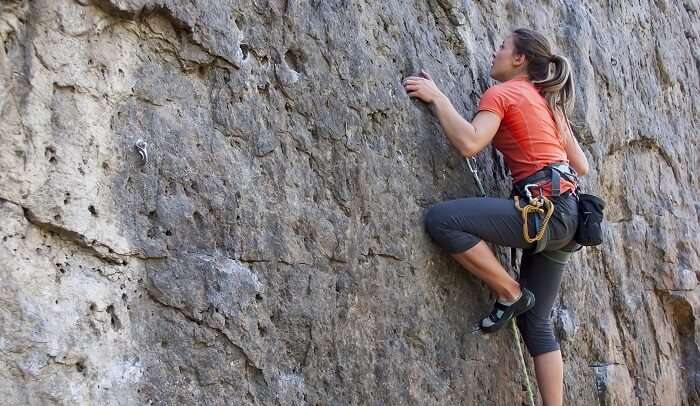 Rock Climbing And Rappelling