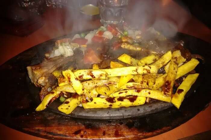 Hot sizzling western cuisine