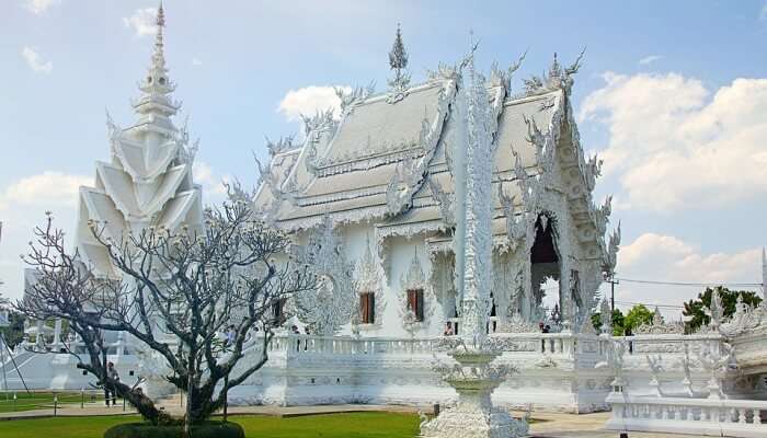 white temple in Thailand