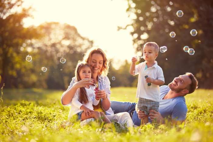 Family in senja