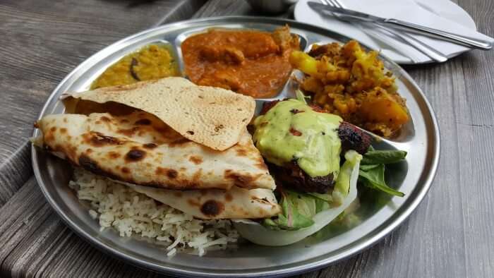 north indian thali