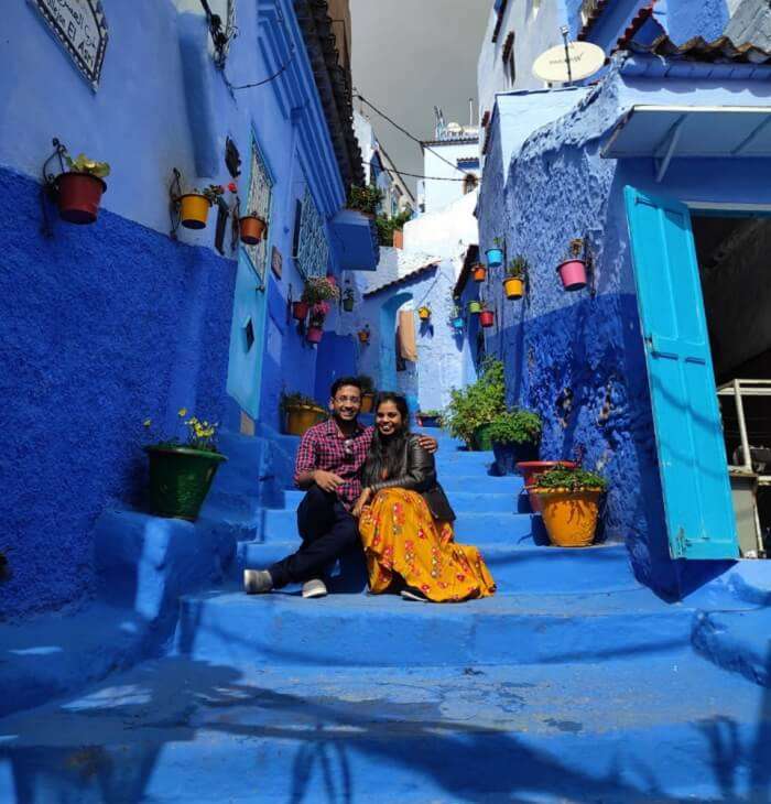 the famous blue bylanes in chefchaouen