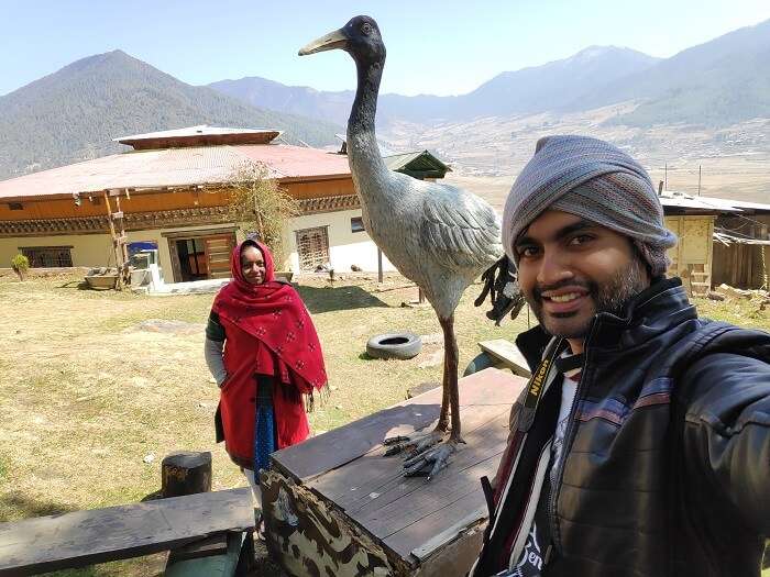 At Black-necked crane sanctury, Phobjikha (1)