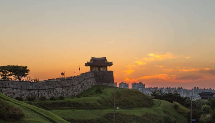 Hwaseong Fortress Near Seoul