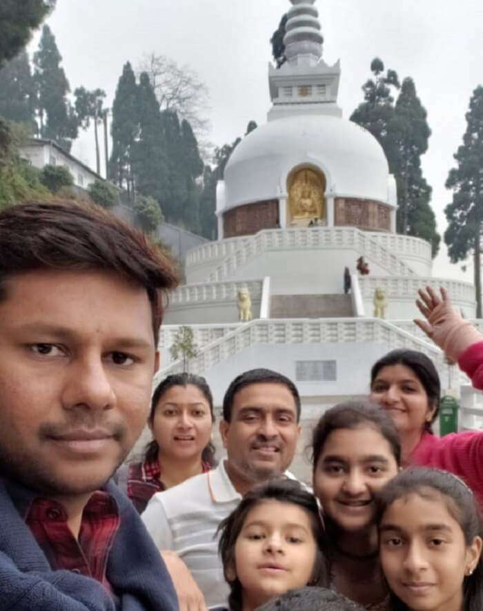 full family enjoying the tour