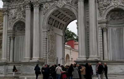 Dolmabahce is a beautiful palace