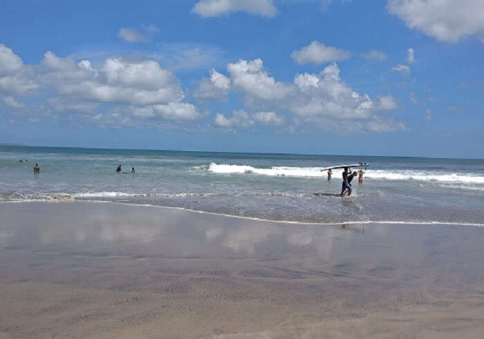 at Kuta Beach