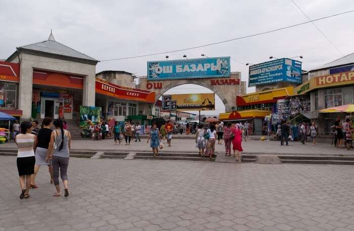 Osh Bazaar In Bishkek