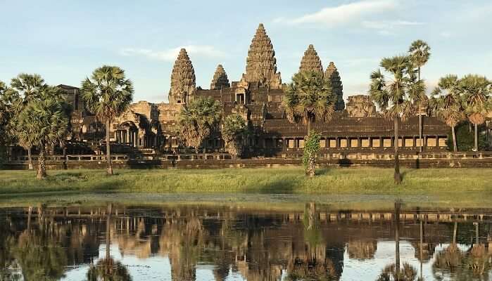 Angkor Wat in Cambodia is one of the places to visit in December in the world, famous for its temples