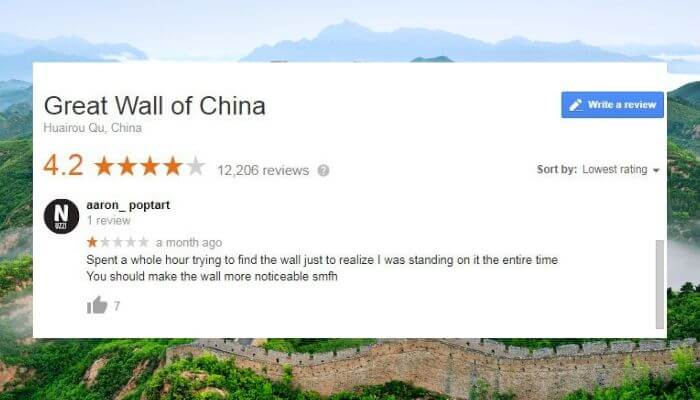 Great wall of China