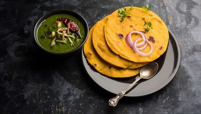 Sarso Da Saag And Makki Di Roti