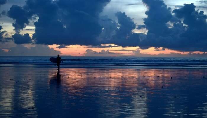 sunset at a beach