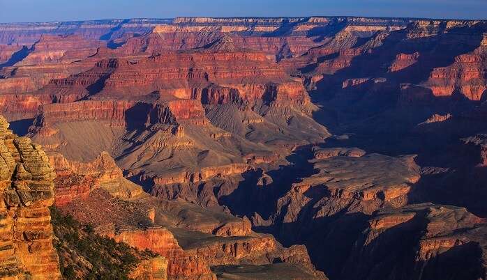 dawn on the S rim of the Grand Canyon