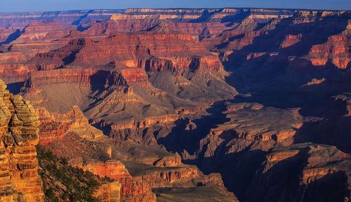 dawn on the S rim of the Grand Canyon