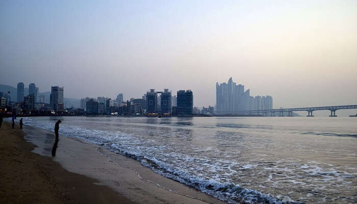 Gwangalli Beach In Busan