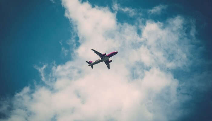 Aeroplane in sky